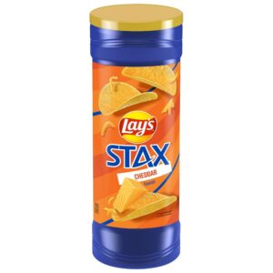 Lay's Stax Cheddar Flavored Potato Crisps, 155.9g Lay's Stax Cheddar Flavored Potato Crisps, 155.9g