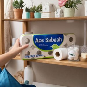 Ace Sabaah Super Soft Premium Toilet Roll, 10 Rolls