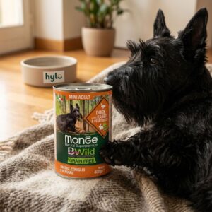 Monge BWild Grain Free Mini Adult Dog Food, Duck with Rabbit & Vegetables, 400g