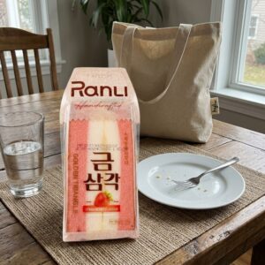 RanLi Handcrafted Golden Triangle Sandwich, Strawberry Flavour, 100g