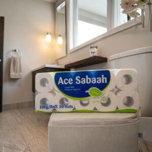 Ace Sabaah Super Soft Premium Toilet Roll, 10 Rolls