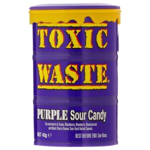 Toxic Waste Purple Sour Candy Assortment, 42g Toxic Waste Purple Sour Candy Assortment, 42g