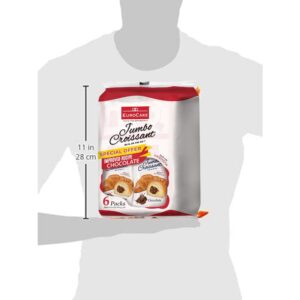 EuroCake Jumbo Croissant Chocolate 6 Pack, 300g