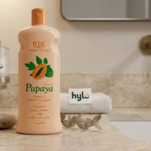 RDL Radiant De Luxe Papaya Extract Whitening Hand & Body Lotion + Vitamin E, 600ml