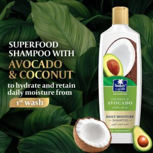 Parachute Advansed Daily Moisture Shampoo Coconut & Avocado, 340ml