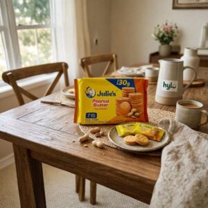 Julie's Peanut Butter Sandwich Biscuits, 180g (7 Convipacks + Extra 30g)