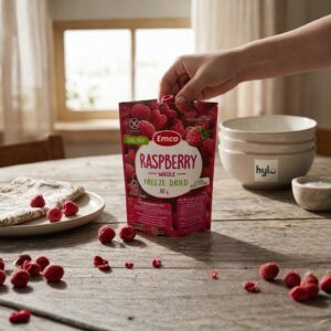 Emco Freeze Dried Whole Raspberries, 30g