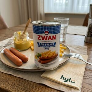 ZWAN Chicken Frankfurters, 6 Big Franks, 300g