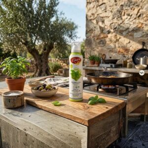 Al Jazira Organic Extra Virgin Olive Oil with Basil Spray, 200ml