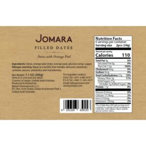 Jomara Filled Dates with Orange Peel, 200g