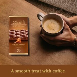 Lindt Extra Creamy Salted Caramel Milk Chocolate, 80g