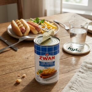 ZWAN Chicken Frankfurters, 6 Big Franks, 300g