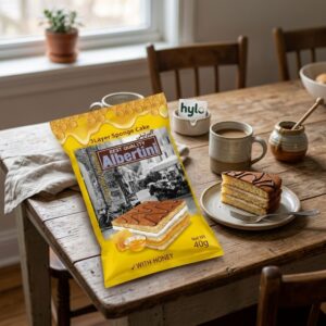 Albertini 3 Layer Sponge Cake with Honey, 40g
