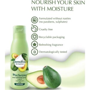 DermoViva Skin Superfood Moisturizing Body Smoothie Lotion Avocado, 400ml