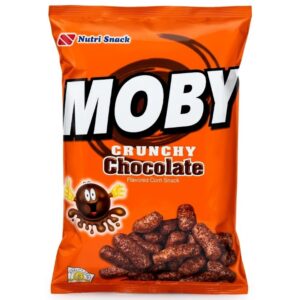 Moby Crunchy Chocolate Flavored Corn Snack, 60g Moby Crunchy Chocolate Flavored Corn Snack, 60g