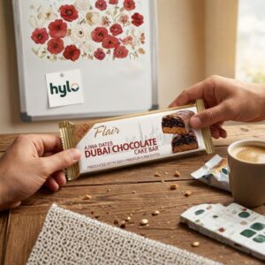 Flair Ajwa Dates Dubai Chocolate Cake Bar, 40g