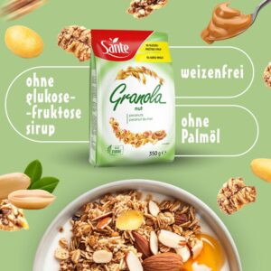 Sante Granola Nut with Peanuts & Peanut Butter, 350g