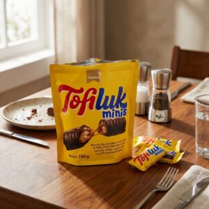 Gandour Tofiluk Minis, Caramel & Milk Chocolate Biscuit Bars, 160g