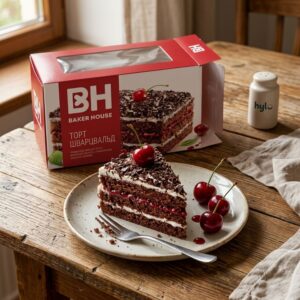 Baker House Black Forest Cake, Chocolate & Cherry, 350g