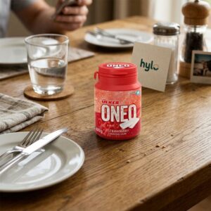 Ulker ONEO Strawberry Flavour Sugarfree Chewing Gum, 60g