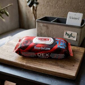 DEX Family Wet Wipes Rose in Love, 120 Pack