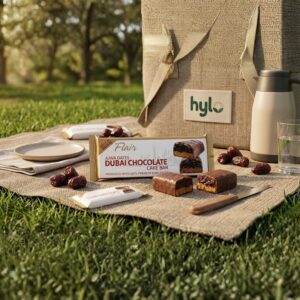 Flair Ajwa Dates Dubai Chocolate Cake Bar, 40g