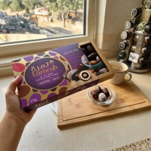Tamrah Assorted Chocolate Covered Dates with Almonds, 270g
