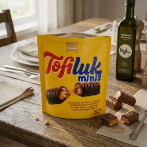 Gandour Tofiluk Minis, Caramel & Milk Chocolate Biscuit Bars, 160g
