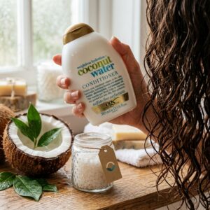 OGX Weightless Hydration + Coconut Water Conditioner, 385ml