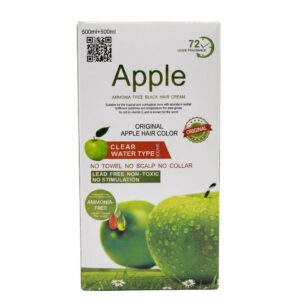 Apple Ammonia-Free Black Hair Cream, 500mL + 500mL Apple Ammonia-Free Black Hair Cream, 500mL + 500mL