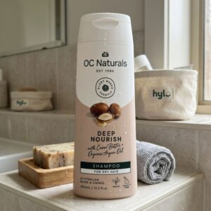 OC Naturals Deep Nourish Shampoo with Cocoa Butter + Organic Argan Oil, 400mL
