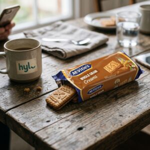 McVitie's Whole Grain Creams Hazelnut Biscuits, 100g
