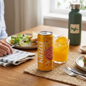 Kinza Orange Carbonated Drink, 250ml