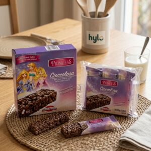 Junior Elf Fairytale Princess Cioccolosa Rice & Wheat Bars with Chocolate, 6x20g (120g)
