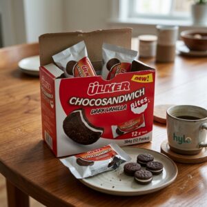 Ulker Chocosandwich Dark Vanilla Bites, 384g (12 Packs)