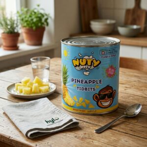 Nuty Nuty Pineapple Tidbits in Light Syrup, 3.1kg