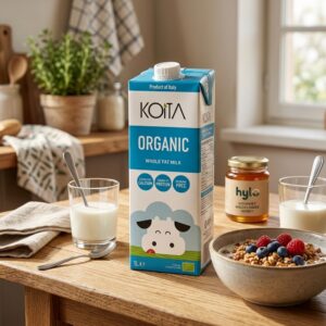 Koita Organic Whole Fat Milk, 1L