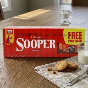 Peek Freans Sooper Cookies Original + Free Choco Lava, 142g