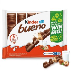 Kinder Bueno Milk & Hazelnut Chocolate Bars, 3x43g (129g) Kinder Bueno Milk & Hazelnut Chocolate Bars, 3x43g (129g)