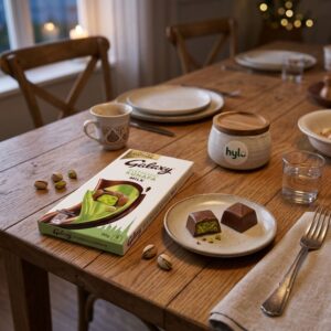 Galaxy Pistachio Kunafa Milk Chocolate, Limited Edition, 90g (8 Pieces)