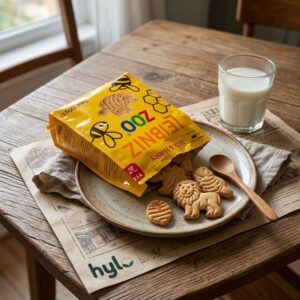Leibniz Zoo Milk & Honey Biscuits, 100g