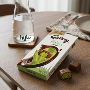 Galaxy Pistachio Kunafa Milk Chocolate, Limited Edition, 90g (8 Pieces)