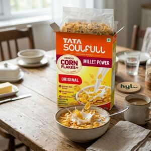 TATA Soulfull Crunchy Corn Flakes + Millet Power Original, 375g