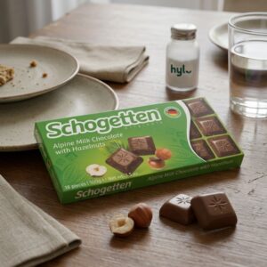Schogetten Alpine Milk Chocolate with Hazelnuts, 100g