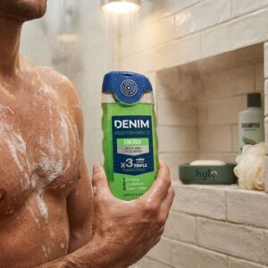 Denim Performance Energy Body & Face Wash, 250ml