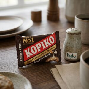 Kopiko Cappuccino Coffee Candy, Pocket Pack, 21g