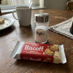 Lotus Biscoff Vanilla Sandwich Biscuits, 50g