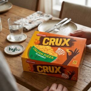 Bisconni Crux Bite-Sized Crackers Italian Pizza Flavored, 24 Packs, 185g