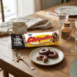 Chiquilin Chocorounds Cinnamon Flavor with Real Milk Chocolate, 118g