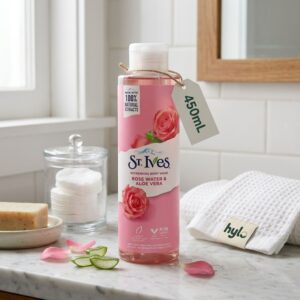 St. Ives Refreshing Body Wash Rose Water & Aloe Vera, 450mL
